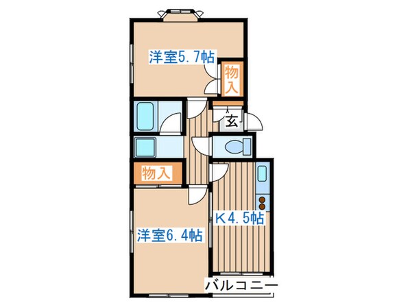 ロイヤルヒルズ南仙台の物件間取画像